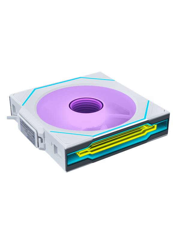 Lian Li UNI FAN SL-INFINITY Wireless – Chassi fläkt – 120mm – Vit med RGB LED – 30 dBA