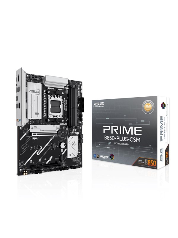 ASUS PRIME B850-PLUS-CSM Moderkort - AMD B850 - AMD AM5 - DDR5 RAM - ATX