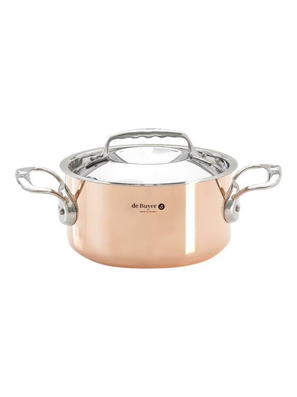 Produktfoto för de Buyer 6242.16, 1,8 l, Rund, Koppar, Rostfritt stål, Koppar, Rostfritt stål, Ingen beläggning, Rostfritt stål
