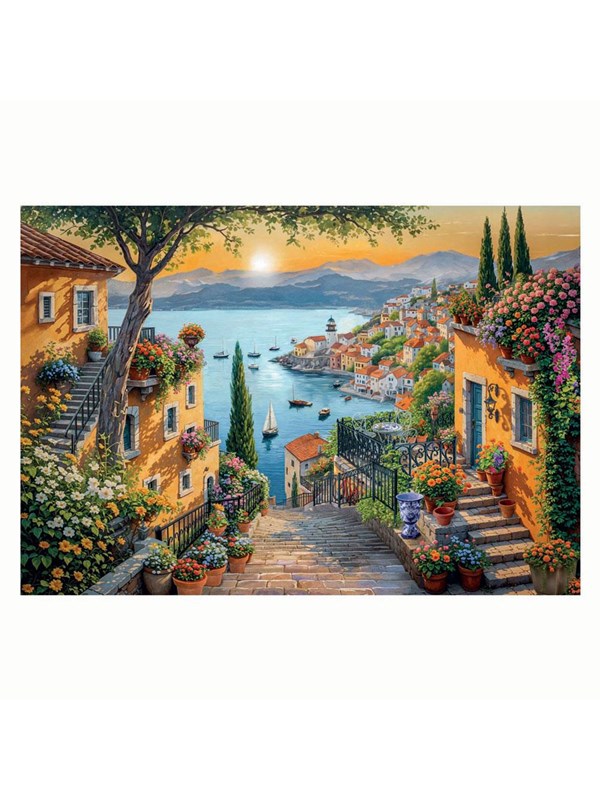 Clementoni Jigsaw Puzzle Art Stairs to the Harbour 1500 pcs. Golv
