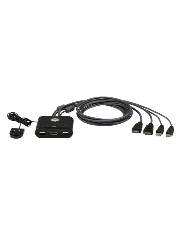 ATEN CS22HF 2-Port USB FHD HDMI Cable KVM Switch