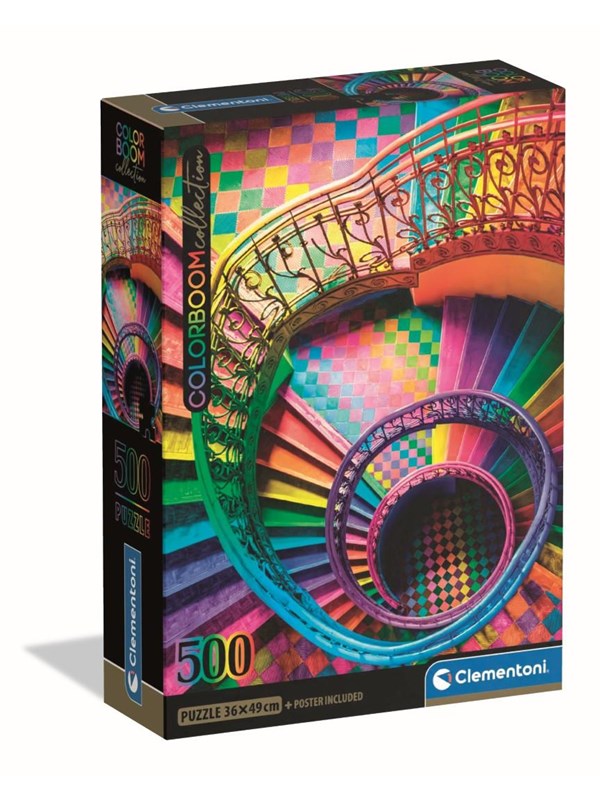 Clementoni Jigsaw Puzzle Compact Colorboom Stairs 500 pcs. Golv