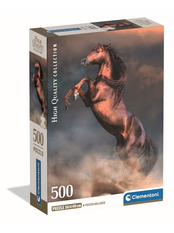 Clementoni 500 pcs CB HQC Wild Red Stallion Golv