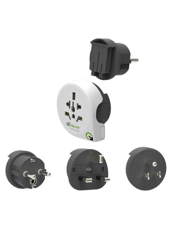 Q2Power Qplux World 3in1 Rejseadapter