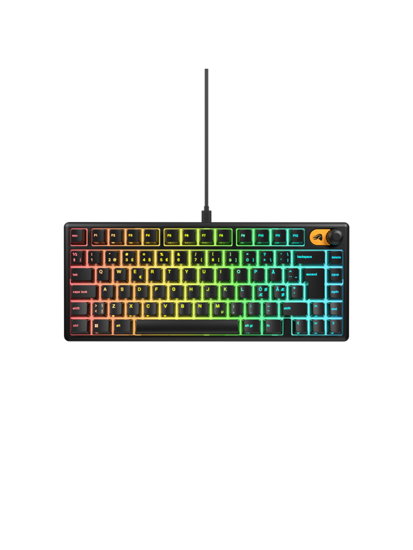 Glorious GMBK 75% Membrane - Gaming Tangentbord - Nordisk - Svart