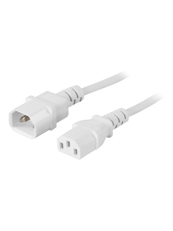 Deltaco - power cable - IEC 60320 C14 to power IEC 60320 C13 - 3 m