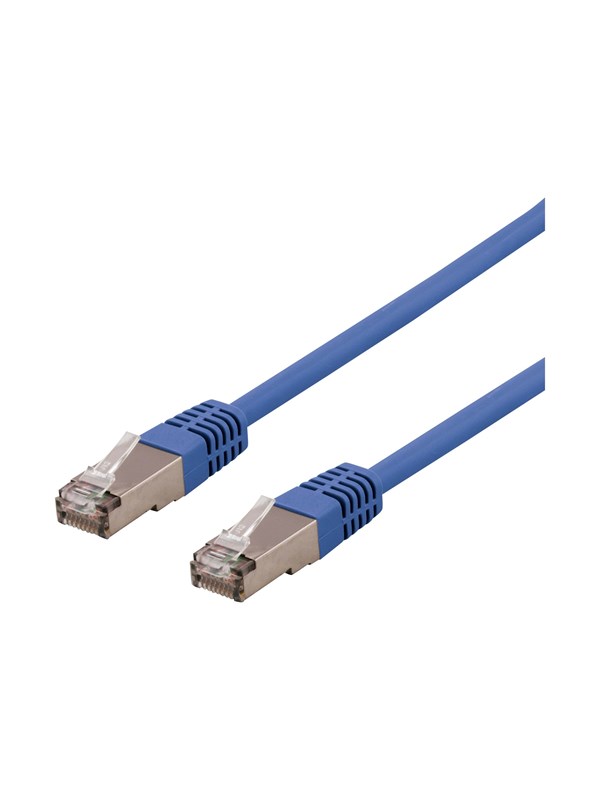 Deltaco STP-61BAU - patch cable - 1 m - blue - Blå - 1m