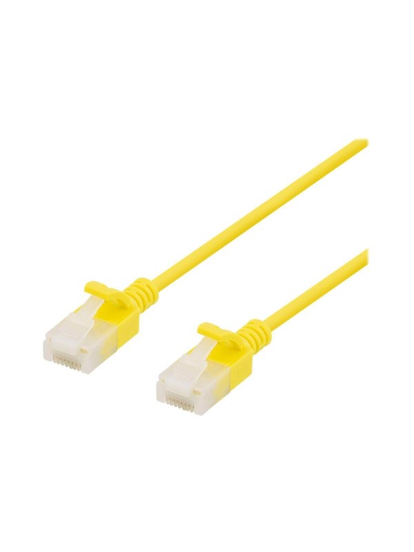 Deltaco patch cable - 50 cm - yellow - Gul - 0.5m
