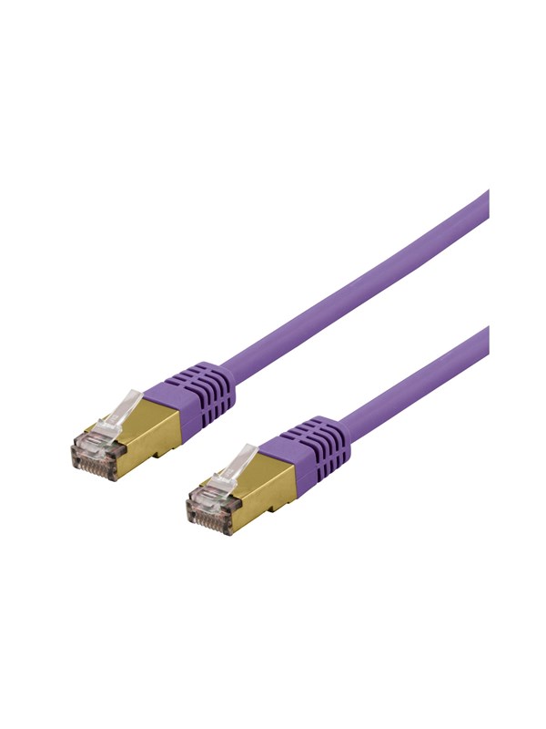 Deltaco SFTP-60PAH - patch cable - 50 cm - purple - Lila - 0.5m