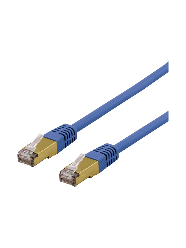 Deltaco patch cable - 1 m - blue - Blå - 1m