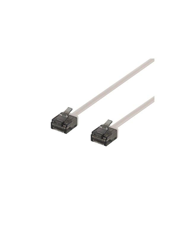 Deltaco patch cable - 1.5 m - grey - Grå - 1m