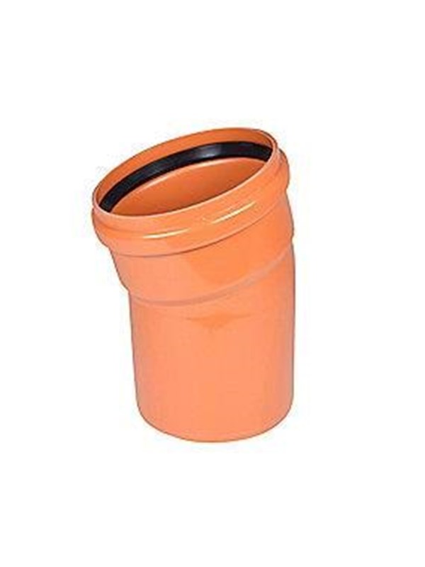 Produktfoto för Wavin 315 mm 15 gr. PVC-kanalisation böjning