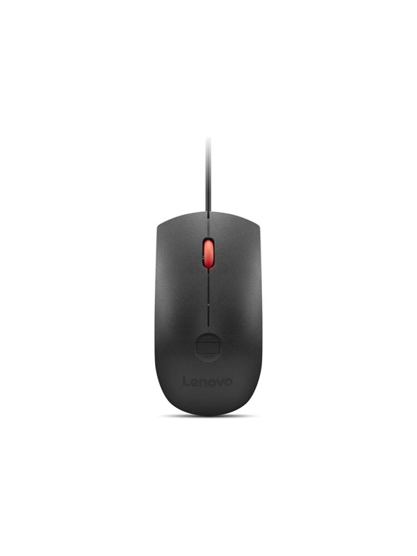 Lenovo - mouse - USB - black red - Mouse - Optic - 3 knappar - Röd