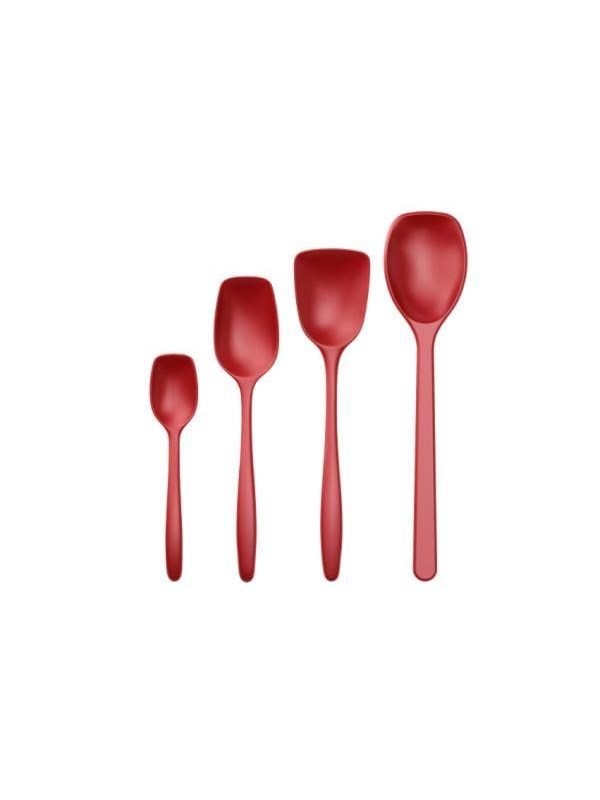 Rosti - Classic kitchen spoons Set of 4 - Red
