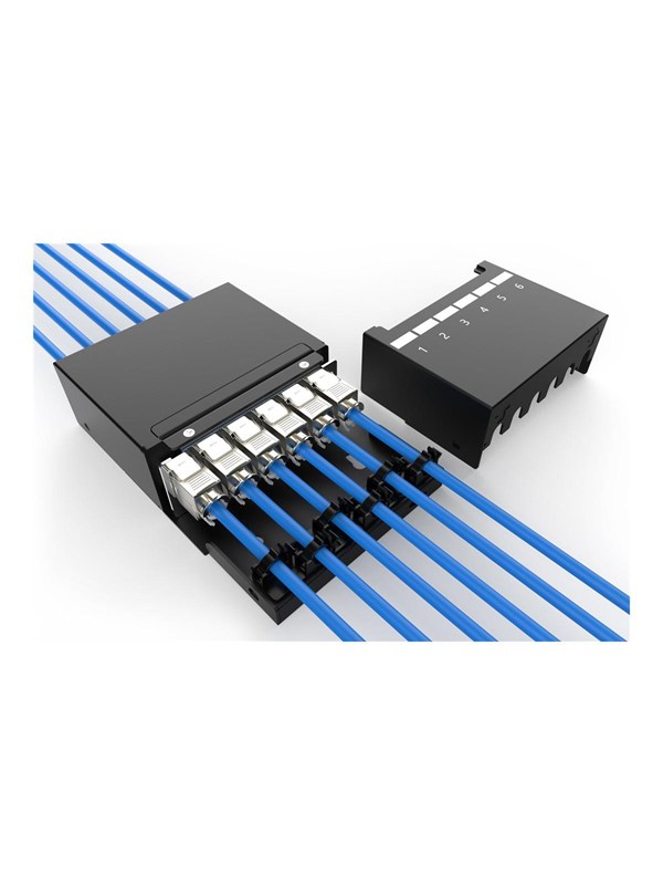 Produktfoto för Digitus Dn-93708-6 Consolidation Point Box 6-port Keystone