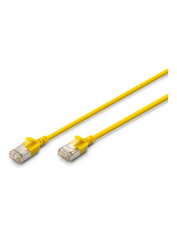 DIGITUS patch cable - 30 cm - yellow - Gul - 0.3m