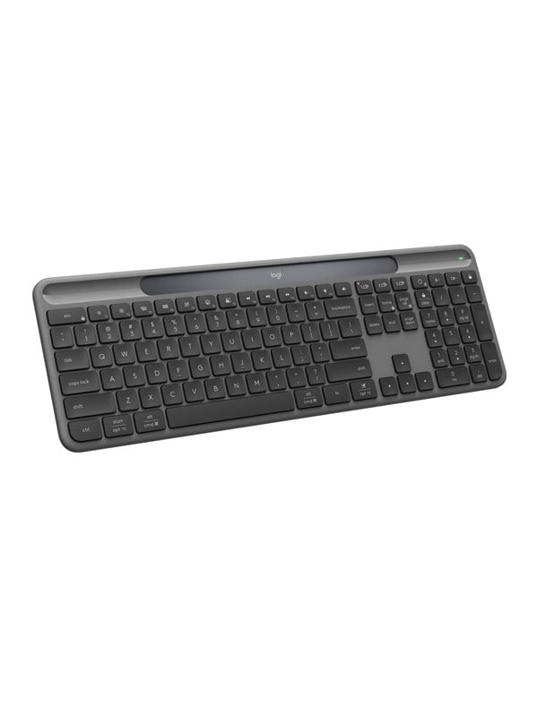 Logitech K980 Signature Slim Solar+ Wireless - Tangentbord - Italiensk - Grå