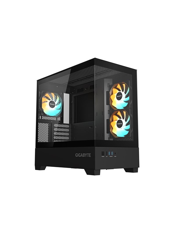 GIGABYTE C201 PANORAMIC - Chassi - Tower - Svart