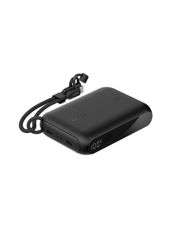 Belkin 10k PD20W Power Bank with Display PowerBank - Svart - 10000 mAh