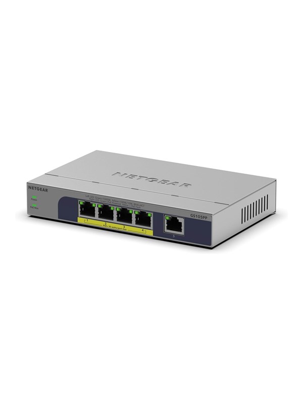 Netgear GS105PP - switch - 5 ports - unmanaged