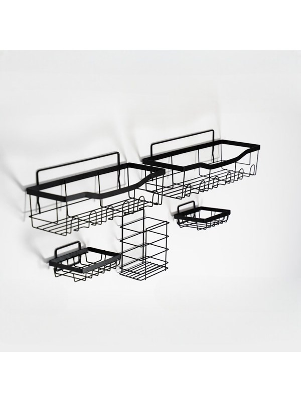 Scandinavian Collection - Bathroom Hanging Set - Black