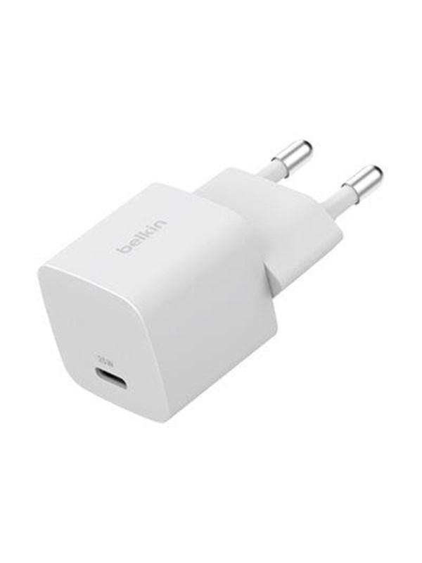 Belkin BoostCharge kompakt väggladdare USB-C / 25W - Vit