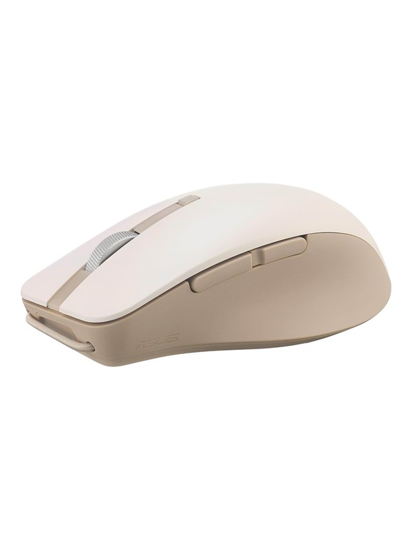 ASUS SmartO MD200 Silent Plus - Mouse - Optic - 6 knappar - Beige