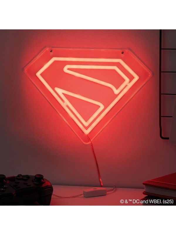 Paladone - Superman Wall Mountable LED Neon Light - Lampa