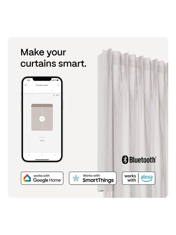 MotionBlinds Smart Curtain Rail Central opening 200cm