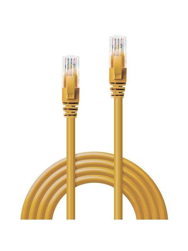 Lindy Cat6 U/UTP Patch Cord - 5m - Gul - 5m