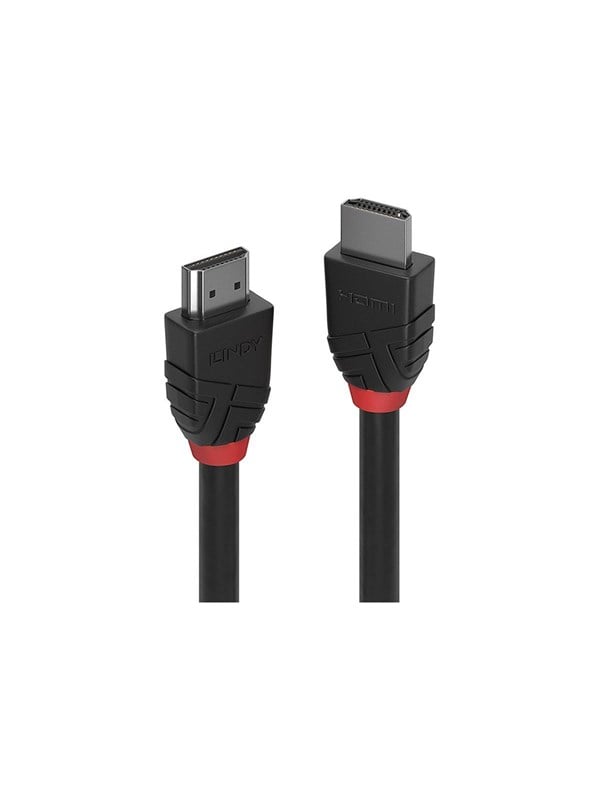 Lindy Black Line HDMI cable with Ethernet - 50 cm