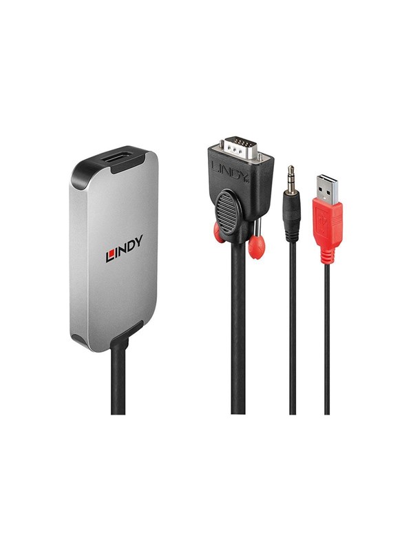 Lindy VGA to DisplayPort 1.2 Converter - DisplayPort adapter - 18 cm