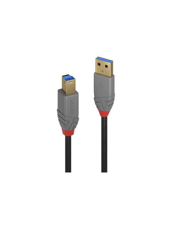 Lindy Anthra Line - USB cable - USB Type A to USB Type B - 50 cm