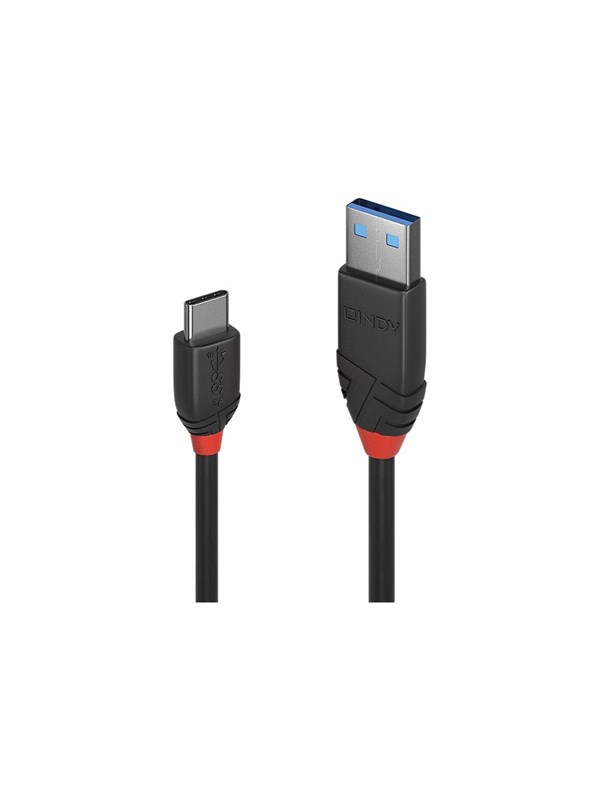 Lindy Black Line - USB-C cable - 24 pin USB-C to USB Type A - 1 m