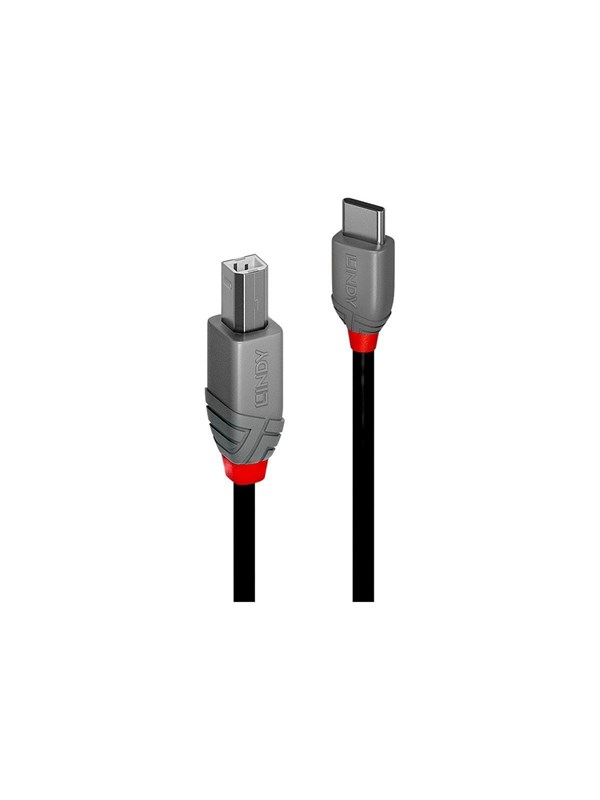 Lindy Anthra Line - USB-C cable - 24 pin USB-C to USB Type B - 50 cm