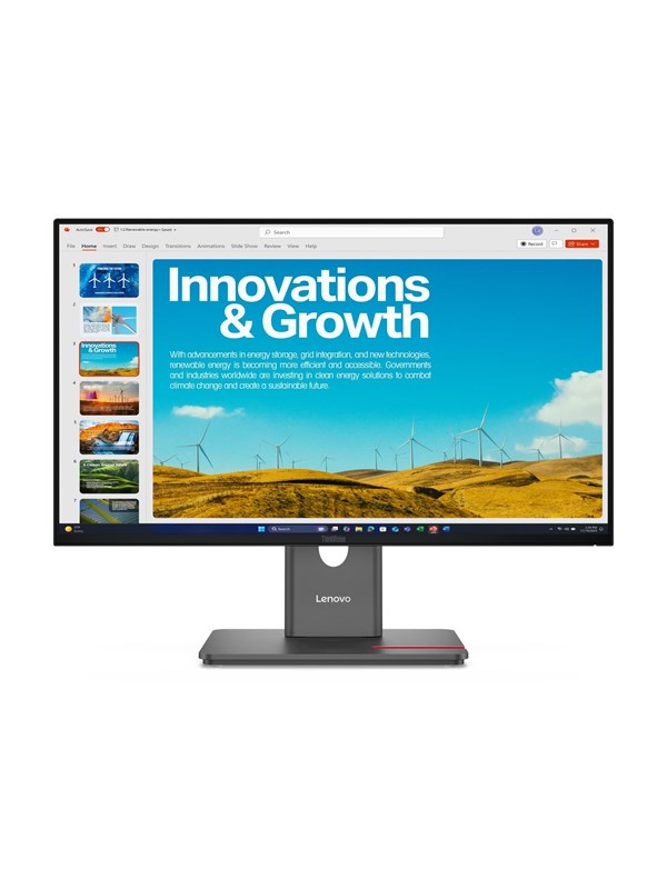 24" Lenovo ThinkVision P24QD-40 - 2560x1440 (QHD) - 120Hz - IPS - KVM switch