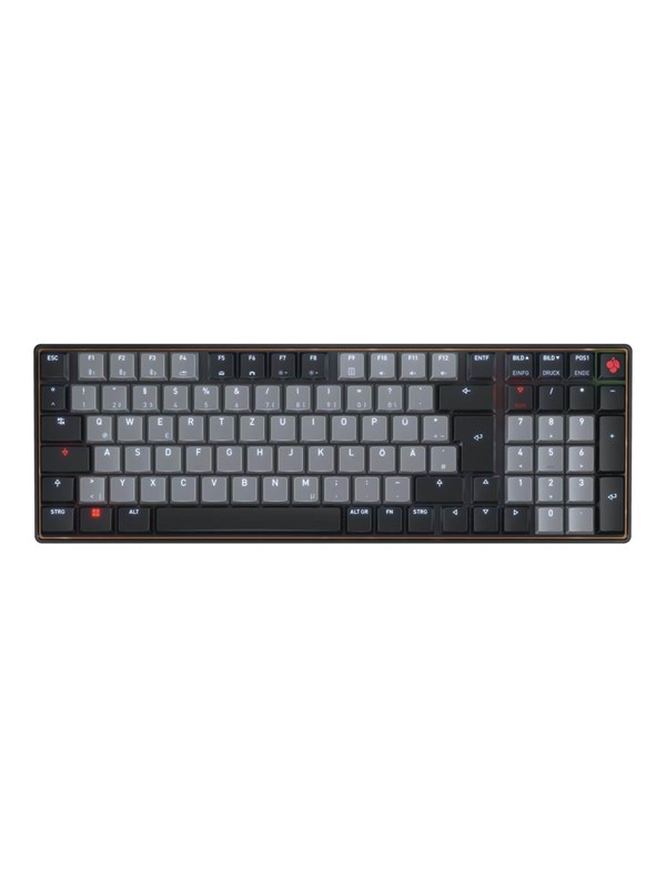 Cherry KW - keyboard - 96% compact - QWERTZ Input Device - Tangentbord - Svart