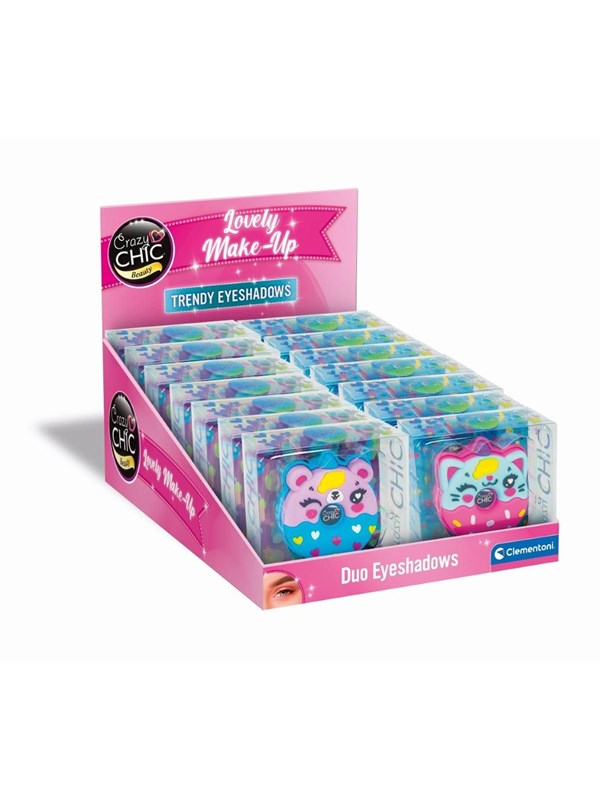 Clementoni Crazy Chic Eyeshadow Animals Donut Blue/Pink