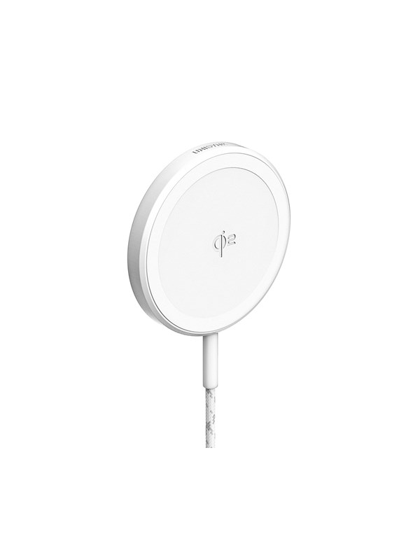 Unisynk Trådlös Magnetisk laddare med Qi2 15 W Vit