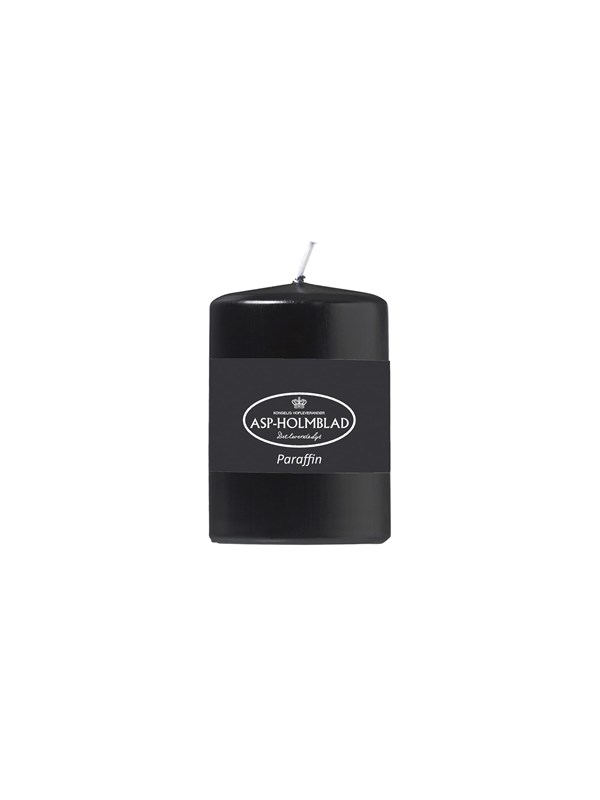 Asp-Holmblad Blockljus Black