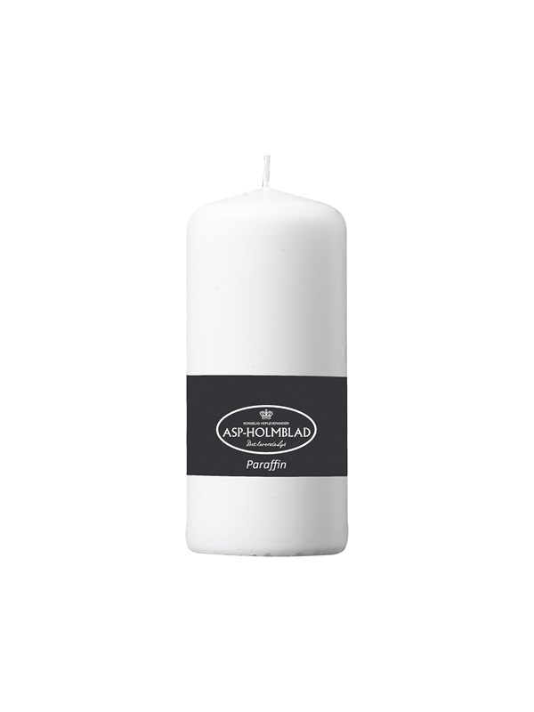 Asp-Holmblad Blockljus Ice White