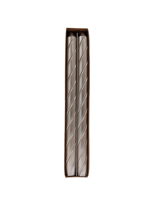 Asp-Holmblad Antikljus Metallic Silver