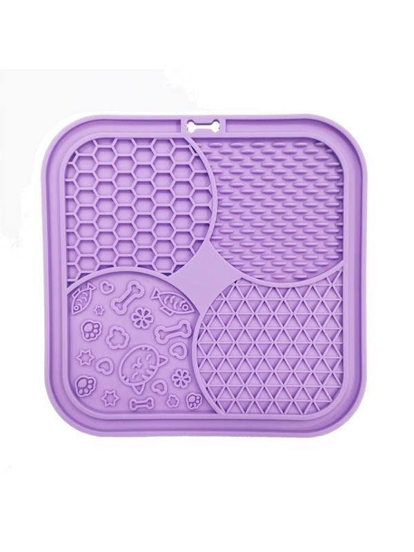 Nordic Paws - Lickmat for Cat - Lily - Purple - 20 x 20 cm