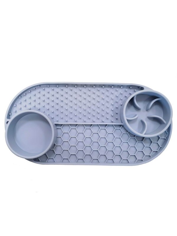 Nordic Paws - Lickmat 3in1 - Grey - 32 x 16.5 cm