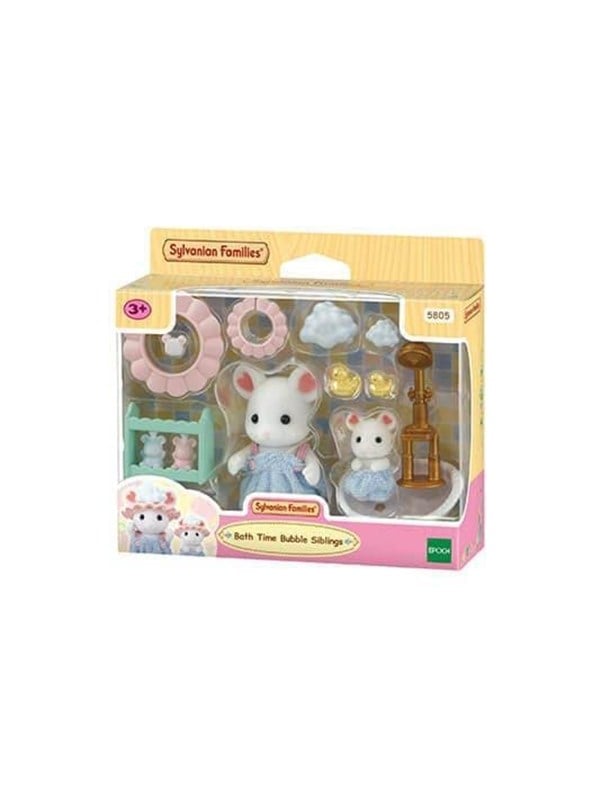 Produktfoto för Sylvanian Families Badtid bubbel syskon - (5805)