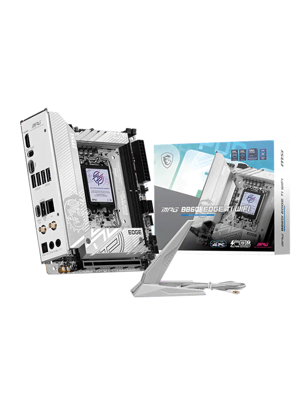 MSI MPG B860I EDGE TI WIFI Moderkort - Intel B860 - Intel LGA1851 - DDR5 RAM - Mini-ITX