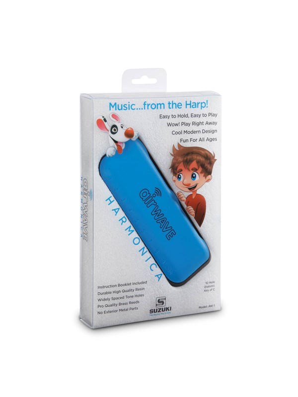 Suzuki airwave harmonica for children in Blue