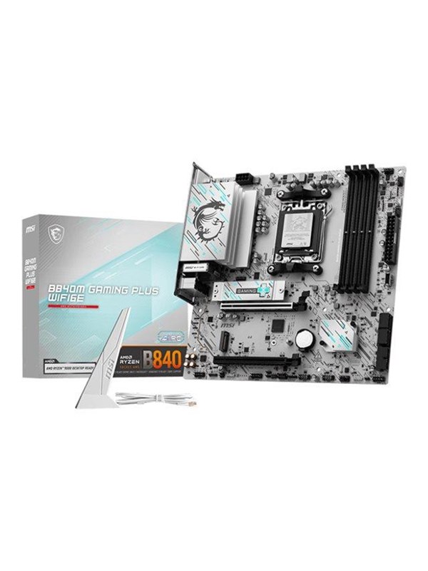MSI B840M GAMING PLUS WIFI6E Moderkort - AMD B840 - AMD AM5 - DDR5 RAM - Micro-ATX