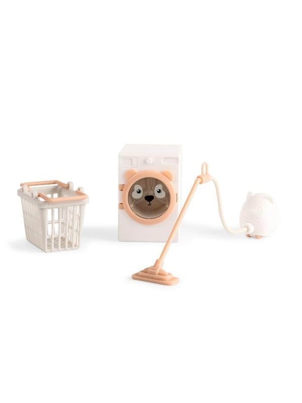 Lundby tøjvask m/støvsuger vaskemask & kurv