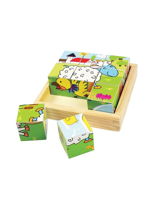 Bigjigs Farm Animals Block Puzzle Block